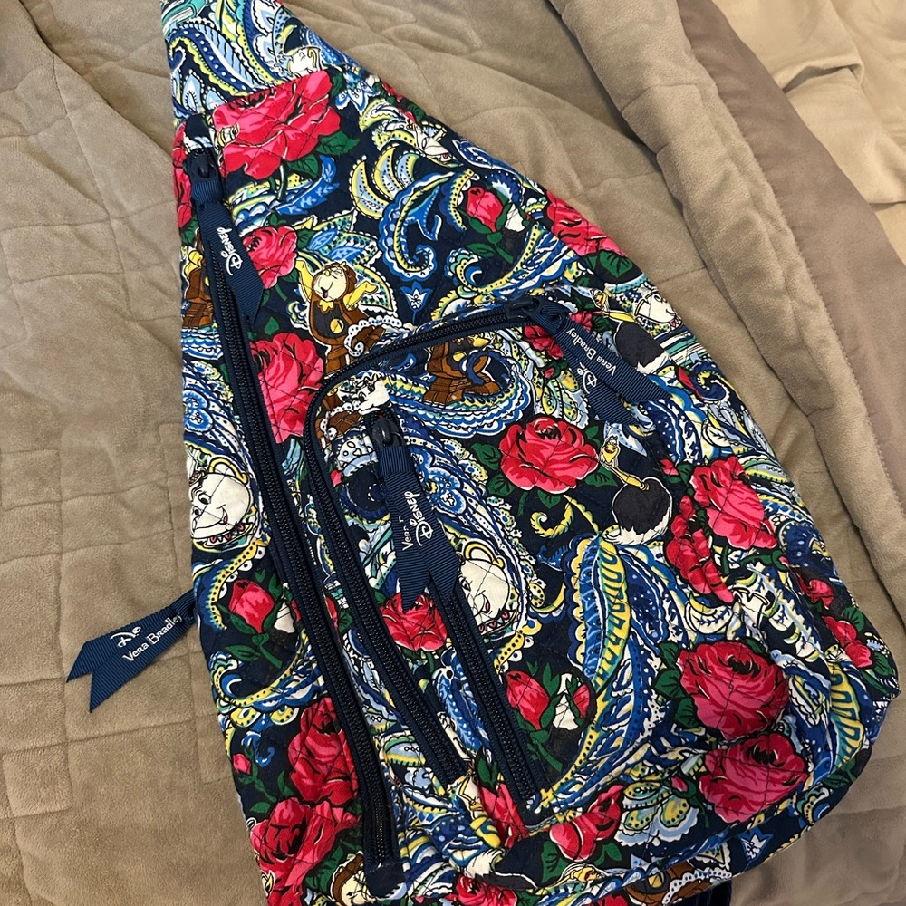 Vera Bradley Beauty and the Beast Disney Sling Backpack